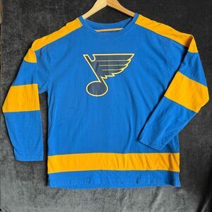 St Louis Blues Retro Colorblock Hockey Shirt Vibes